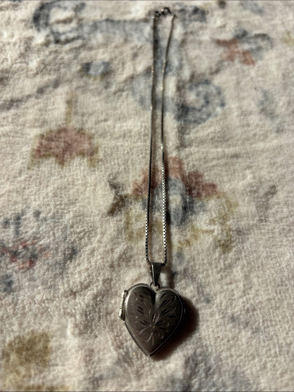 Silver Heart Locket Filigree Necklace - Classic Women's Jewelry 835 stamp